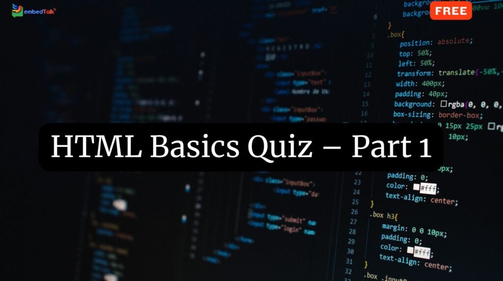HTML Basics - Part 1