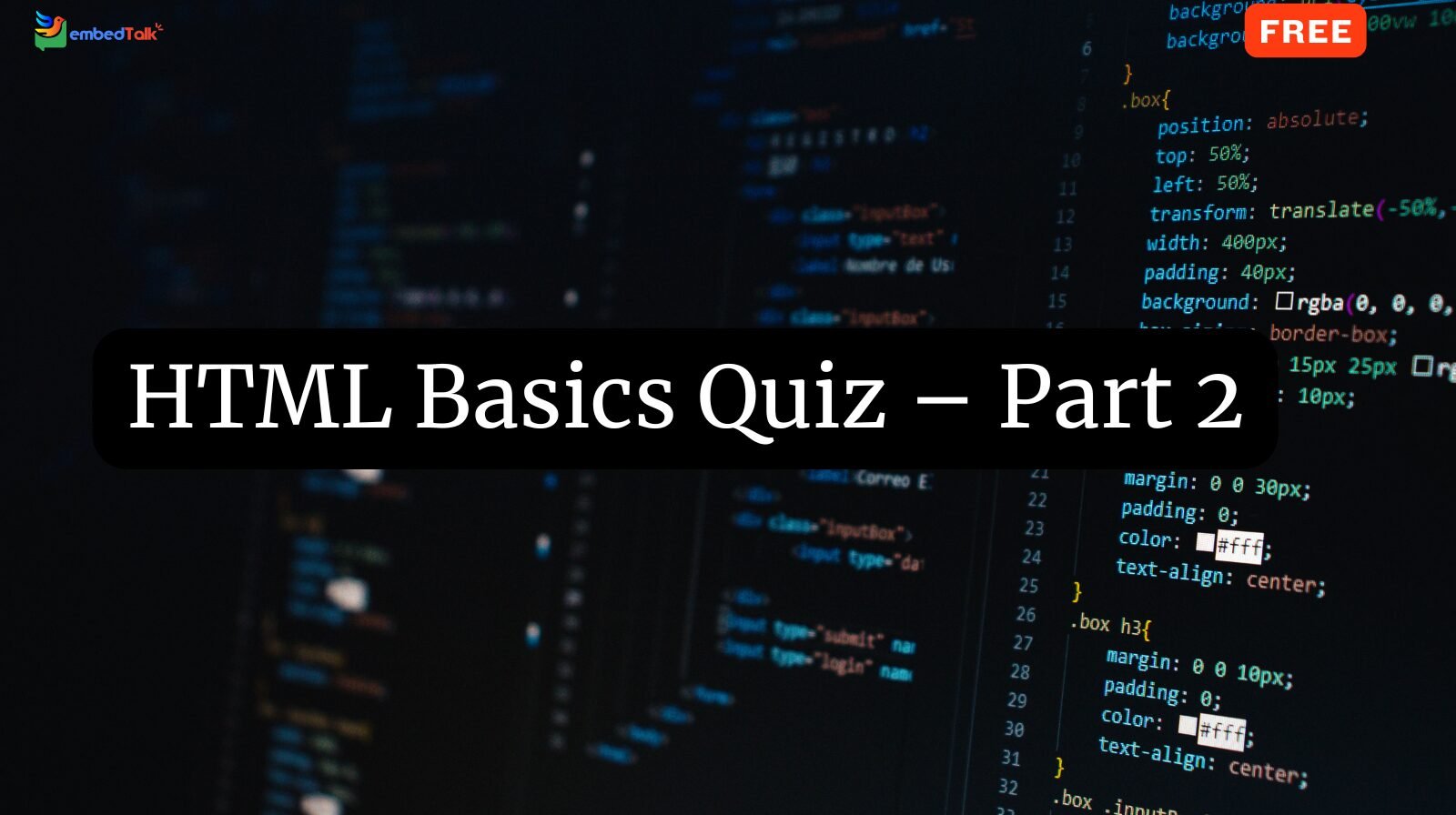 HTML Basics - Part 2
