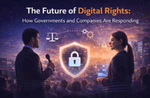 Digital rights privacy illustration