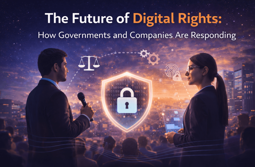 Digital rights privacy illustration